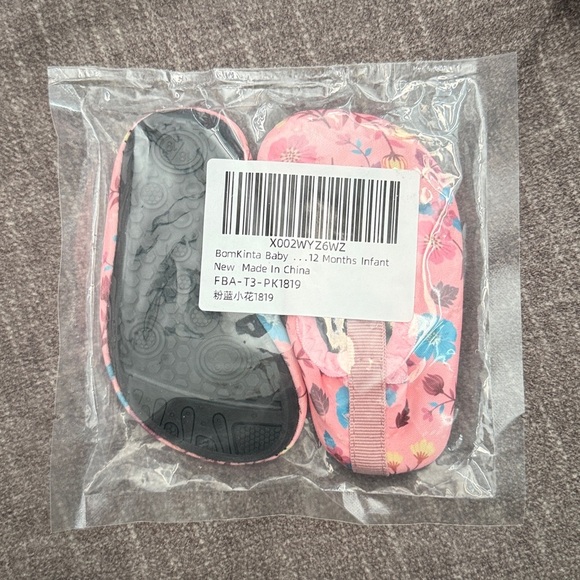 NWT Floral Pink Water Shoes size 6-12 months - Picture 2 of 10